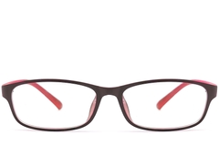 Gafas rectangulares TR90 rojas #BS1013-0002