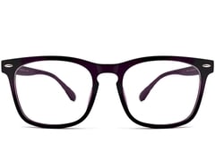 Rechthoekige paarse TR90-bril #BS1013-0005
