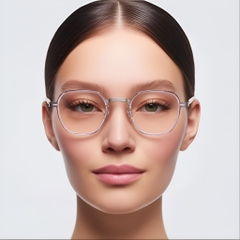 Geometric Pink Titanium Glasses #BS1013-0011