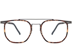 Aviator Tortoiseshell Titanium Bril #BS1013-0027