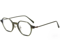Geometrische grüne TR90-Brille #BS1025-0023