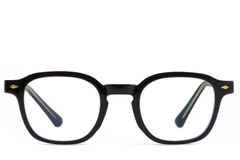 Rechteckige schwarze TR90-Brille #BS1025-0198
