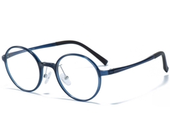Round Blue Ultem Glasses #BS1025-0223
