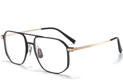 Gafas de aviador de metal dorado #BS1025-0270