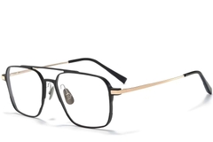 Gafas de aviador de metal dorado #BS1025-0340