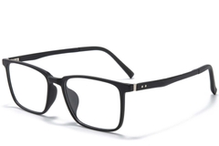 Rechteckige schwarze TR90-Brille #BS1025-0352