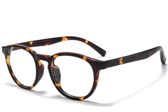 Lunettes ovales écaille de tortue TR90 #BS1025-0388