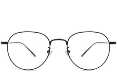 Oval Black Titanium Glasses #BS1913-0061