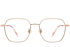 Geometrische roze titanium bril #BS1913-0083