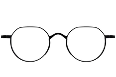 Geometric Black Titanium Glasses #BS1913-0139