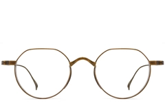 Geometrische koperen titanium bril #BS1913-0142