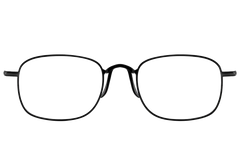Rectangular Black Titanium Glasses #BS1913-0143