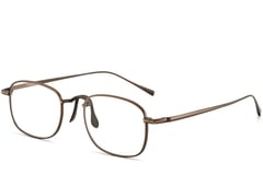 Lunettes rectangulaires en titane marron #BS1913-0144