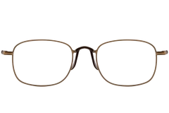 Lunettes rectangulaires en titane marron #BS1913-0144