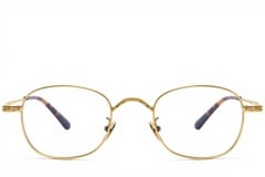 Oval Golden Titanium Glasses #BS1913-0149