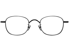 Ovale zwarte titanium bril #BS1913-0150