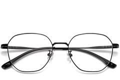 Lunettes géométriques noires en titane #BS1913-0151