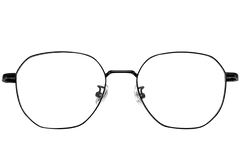 Lunettes géométriques noires en titane #BS1913-0151