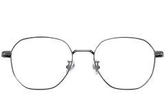 Geometrische grijze titanium bril #BS1913-0155
