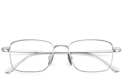 Rectangular Silver Titanium Glasses #BS1913-0156