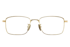 Lunettes rectangulaires en titane doré #BS1913-0157