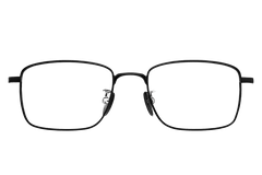 Lunettes rectangulaires en titane noir #BS1913-0158