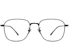 Lunettes rectangulaires en titane noir #BS1913-0161