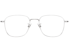 Lunettes rectangulaires en titane argenté #BS1913-0162