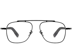 Lunettes aviateur noires en titane #BS1913-0166
