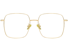 Lunettes rectangulaires en titane doré #BS1913-0171