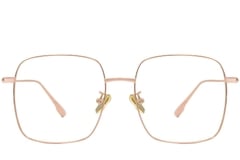 Rechthoekige roze titanium bril #BS1913-0173