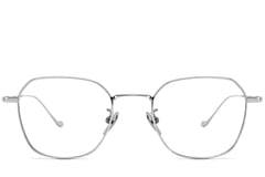 Geometric Silver Titanium Glasses #BS1913-0176
