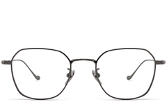 Geometrische grijze titanium bril #BS1913-0179