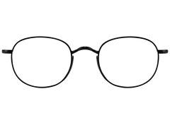 Ovale zwarte titanium bril #BS1913-0180