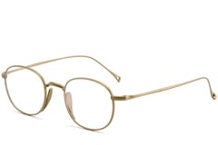 Oval Golden Titanium Glasses #BS1913-0181