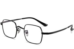 Geometric Black Titanium Glasses #BS1913-0188