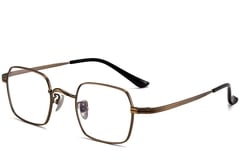 Lunettes géométriques en cuivre et titane #BS1913-0190