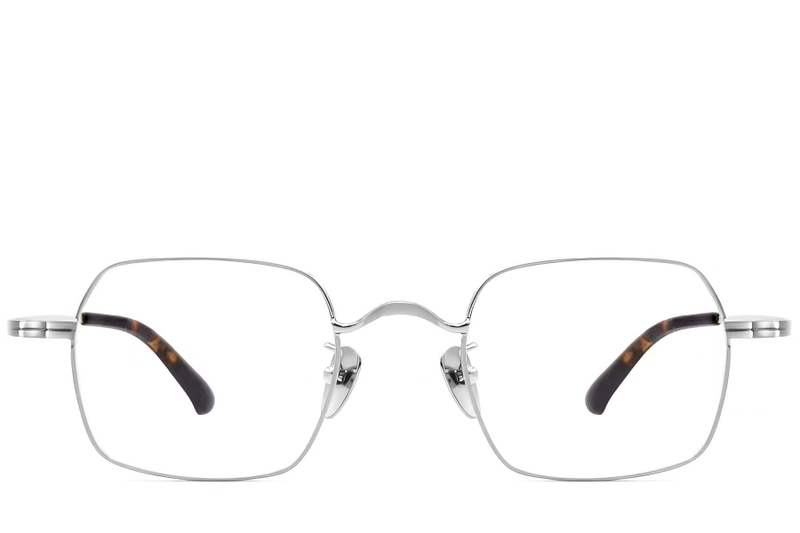 Rectangular Silver Titanium Glasses #BS1913-0191