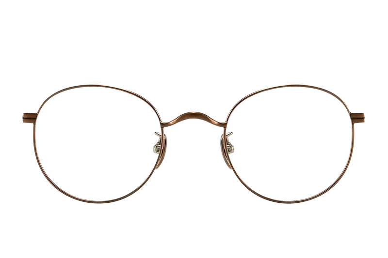 Gafas ovaladas de cobre y titanio #BS1913-0192