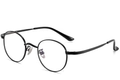 Oval Black Titanium Glasses #BS1913-0193