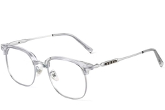 Semi-rimless Grey TR90 Glasses #BS1913-0199