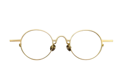 Lunettes ovales en titane doré #BS1913-0200