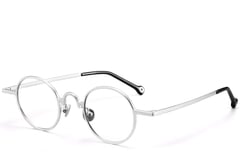 Oval Silver Titanium Glasses #BS1913-0202