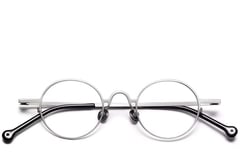 Oval Silver Titanium Glasses #BS1913-0202