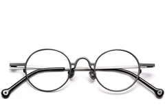 Lunettes ovales en titane gris #BS1913-0203
