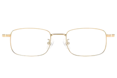 Rectangular Golden Titanium Glasses #BS1913-0212