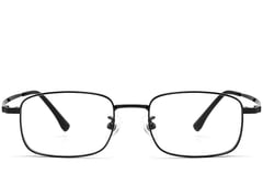 Lunettes rectangulaires en titane noir #BS1913-0213