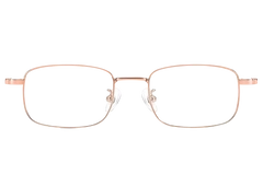 Lunettes rectangulaires en titane rose #BS1913-0216