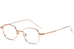 Oval Pink Titanium Glasses #BS1913-0217