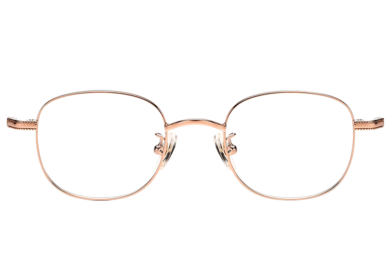 Gafas ovaladas de titanio rosa #BS1913-0217
